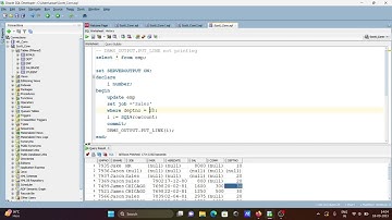 How to solve dbms output put line not working in sql