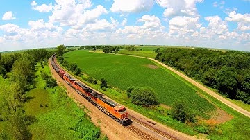 Mavic Pro Aerial BNSF Train