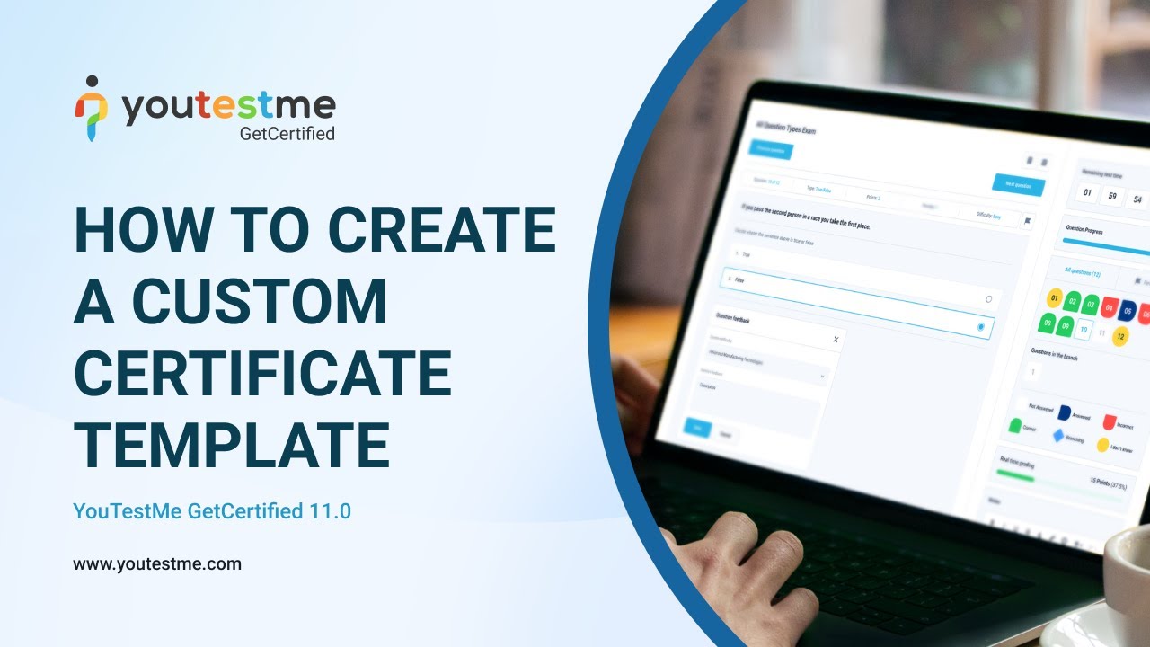 YouTestMe GetCertified 11.0 - How to Create a Custom Certificate ...