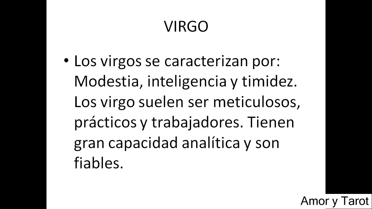 Signos Zodicales Caracteristicas De Virgo Youtube