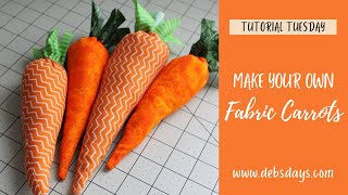 How to Make Homemade Fabric Carrots: Quick & Easy DIY Project