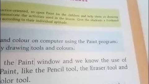 Class 2nd Computer Lesson 7 Drawing In Paint (Part-1)