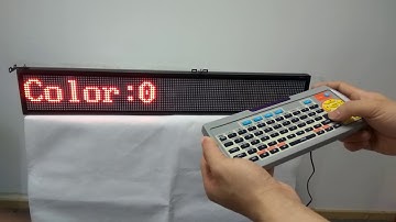 led sign board remoter control programming scrolling message