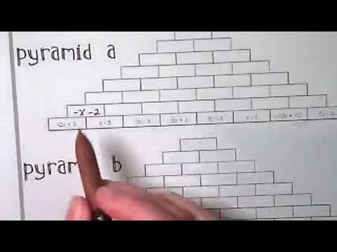 Pyramids: Combining Like Terms - YouTube