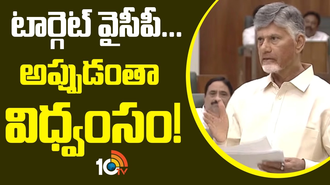 టార్గెట్ వైసీపీ... అప్పుడంతా విధ్వంసం! |CM Chandrabau Comments On YCP | AP Legislative Council| 10TV