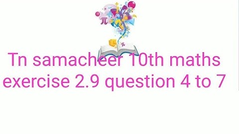Tn samacheer 10th maths exercise 2.9 question 4 to 7.( Special series)