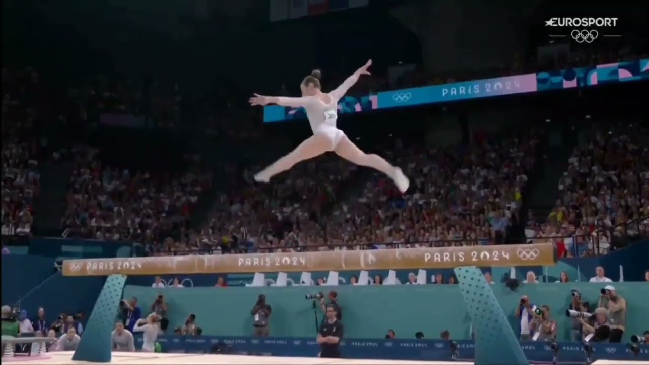 Angela Andreoli Beam Team Final 2024 Olympics