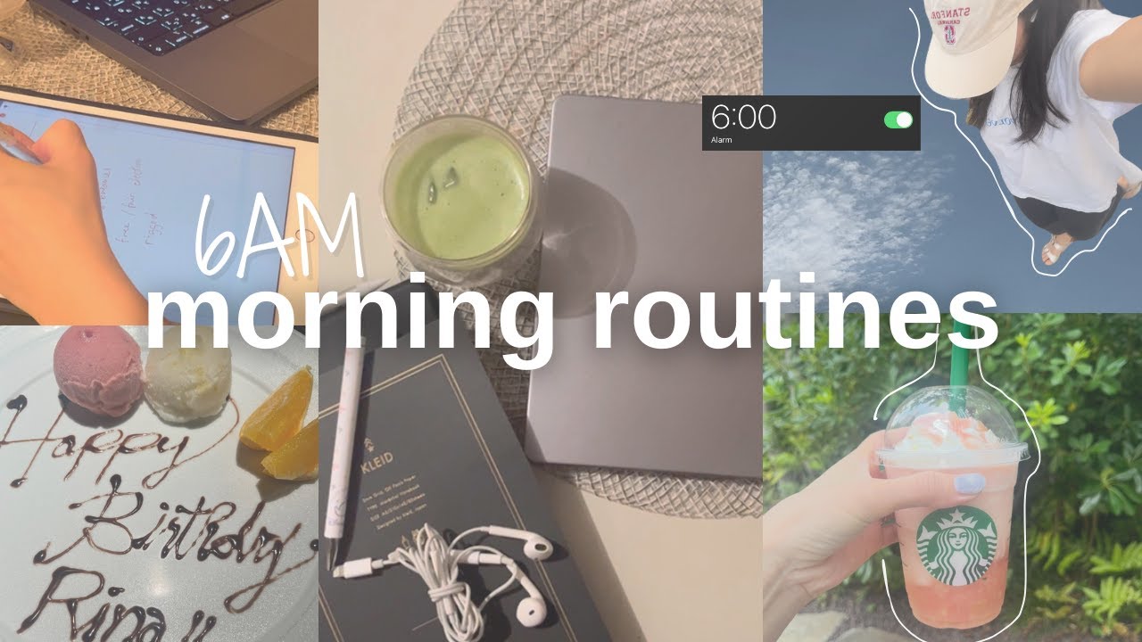 ☀️My 6 - 9AM Morning Routine to be Productive✨Waking early, Journaling & Study vlog
