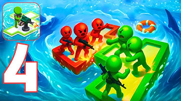 War of Rafts: Crazy Sea Battle - Gameplay Walkthrough Part 4 (iOS, Android)