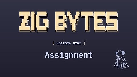 Zig Bytes 0x01: Assignment
