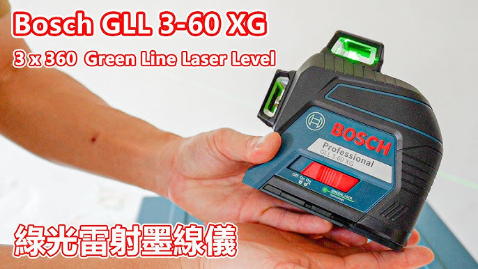 Bosch Laser Level GLL3-60XG 360 Degree High Precision Green Light Level 12  Line Laser Level