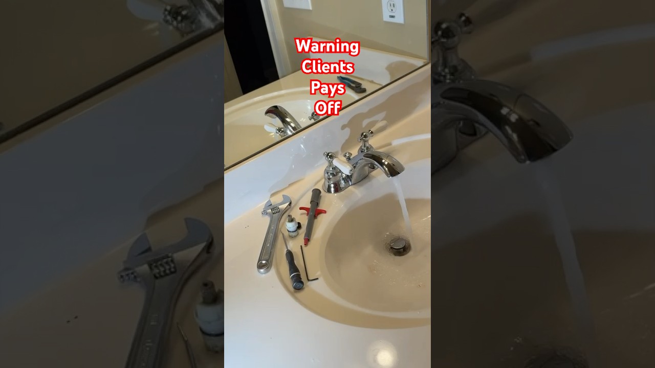 Warn Your  Plumbing Clients Before You Do the Repair!