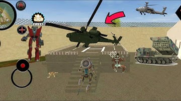 Robot Shark (BIKE Robot Fight Army Base) Helicopter Overturned in Army Base - Android Gameplay HD