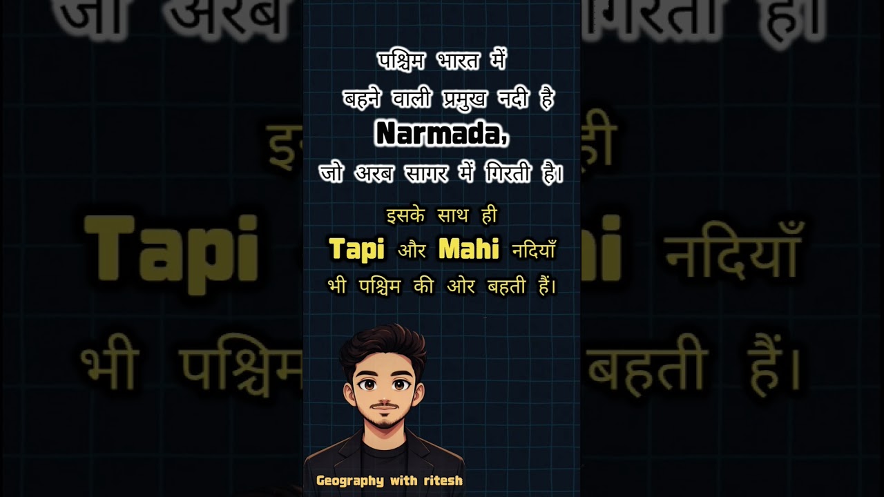 major rivers of india || geography with ritesh || #shorts