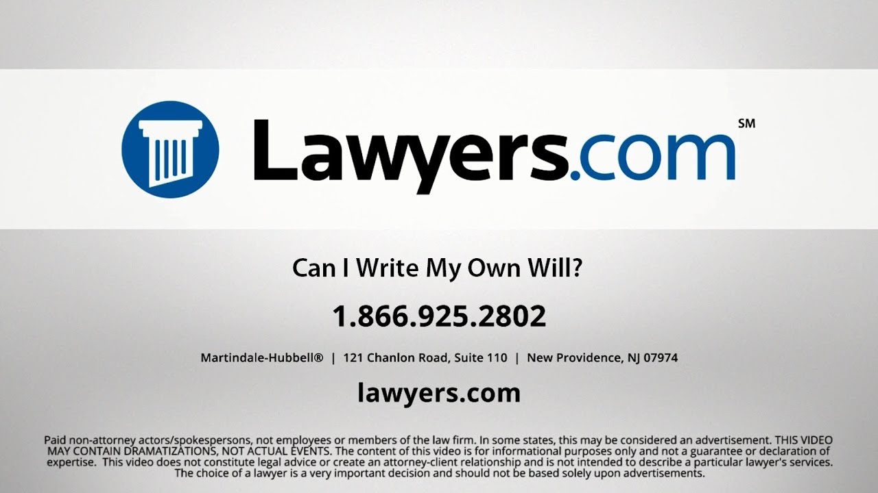 lawyers-answers-can-i-write-my-own-will-youtube