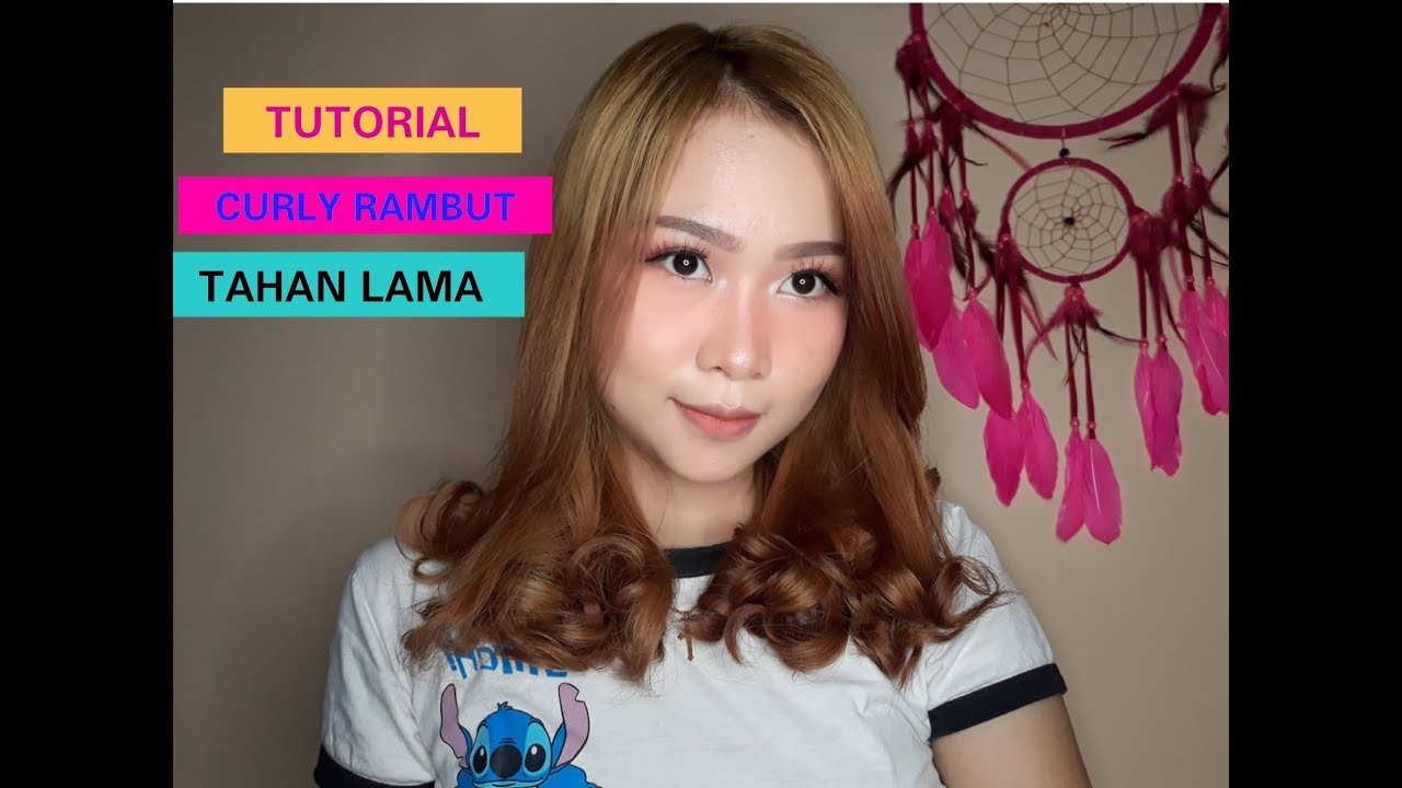 TUTORIAL CURLY RAMBUT  TAHAN  LAMA  MENGUNAKAN CATOKAN LURUS 