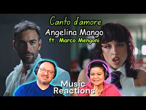 Angelina Mango "Canto D'Amore" ft. Marco Mengoni (Official Music Video) Couples Reaction!