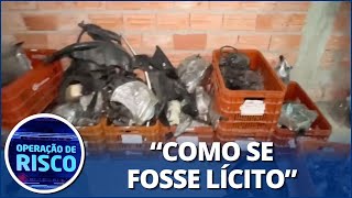 Polícia descobre peças de diversas motos em desmanche clandestino