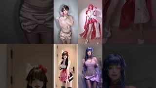 Anime Cosplay Transformation ✨ Cute Outfit Dance Compilation 💖 #shorts #cosplay #makeup #fyp