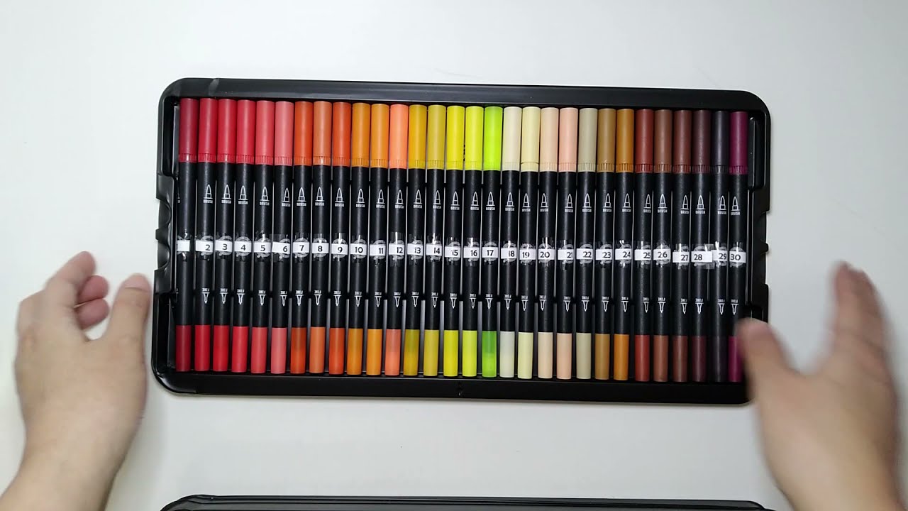 Adult Coloring Review of Hethrone Brush Markers