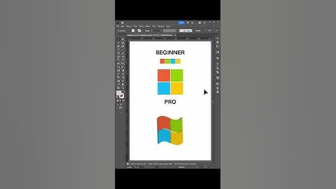 Adobe Illustrator Tips 2025 - How to Design Microsoft Windows Logo Like a Pro #adobesoftware