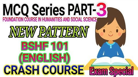 bshf 101 mcq objective questions new pattern for exam: in English : Part-3