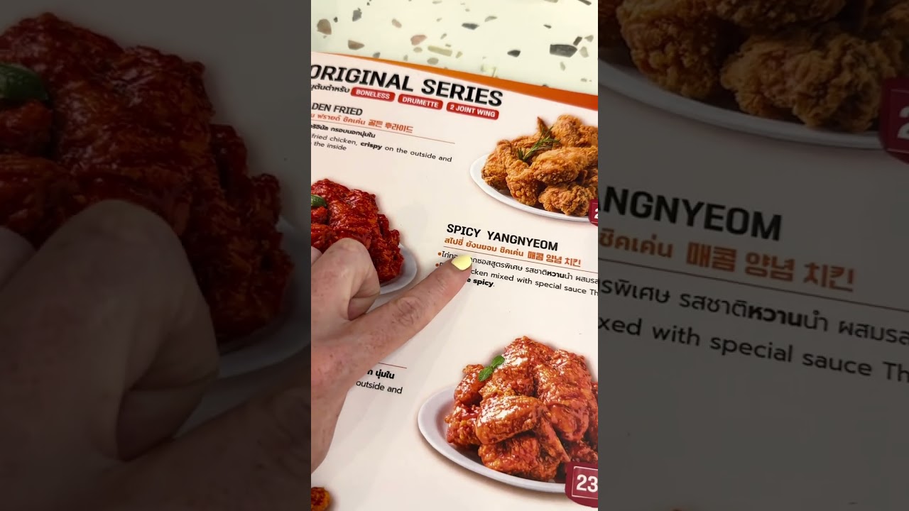 Bangkok really said crispy Korean fried chicken with snow onion sauce ๐ฎโ๐จ๐โจ Choongman Chicken at