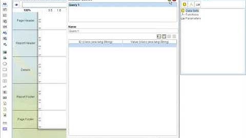Report Design - Table Data Connection