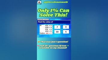 IQ Test Only 1% Can Solve This!%1’in Çözebildiği IQ Testi! 🤯| Brain IQ | Math Tricks | Smart Puzzles