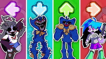 FNF Character Test | Gameplay vs Playground Mod: Huggy Wuggy (Poppy Raptime 2) & Faker Sky Skyverse