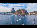 Beautiful day in rio de janeiro  sugarloaf botafogo sunny day paradise brazil brasil drone travel