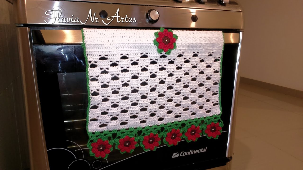 🌼Puxador de Forno Florido