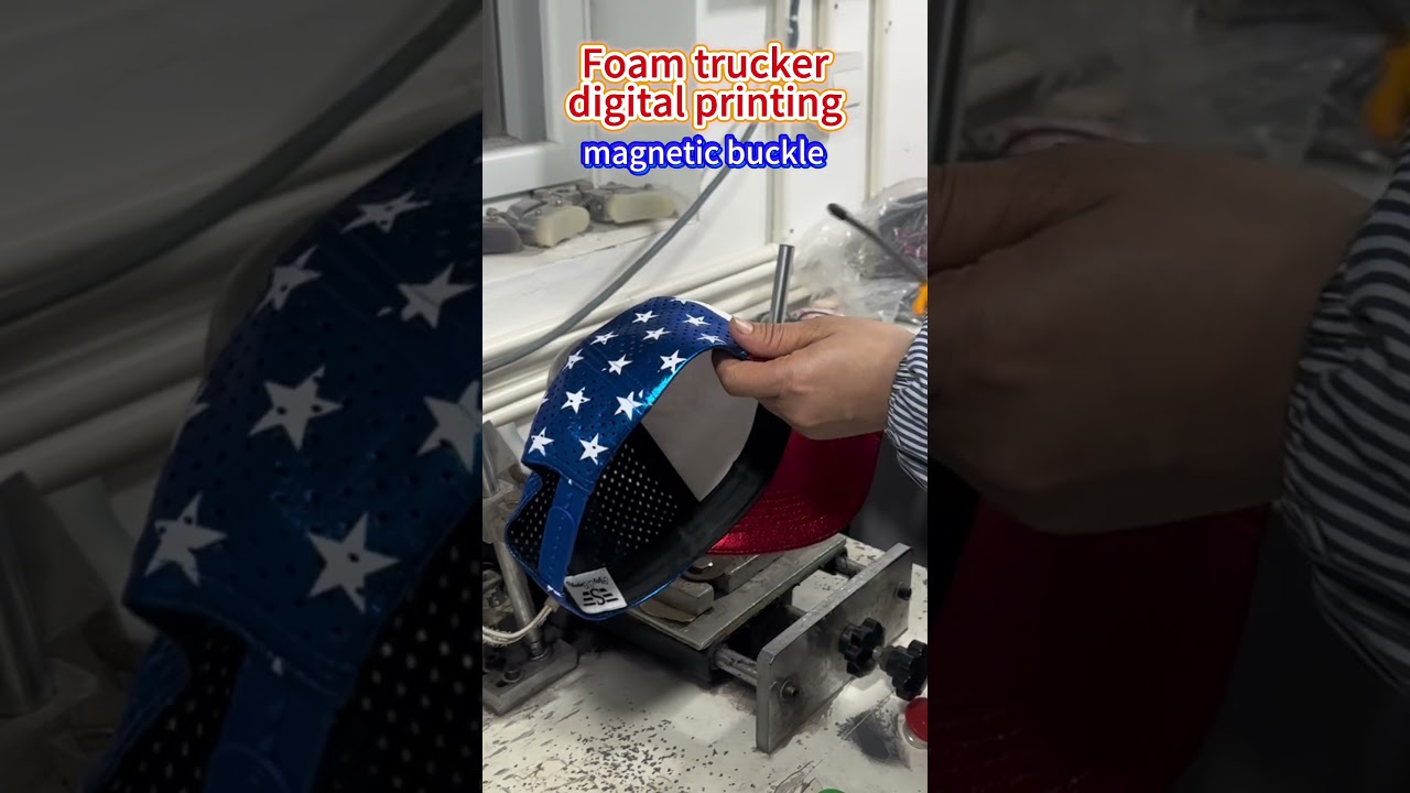 so unique! premium quality foam trucker cap, digital printing #capfactory #truckercap #manufacturer