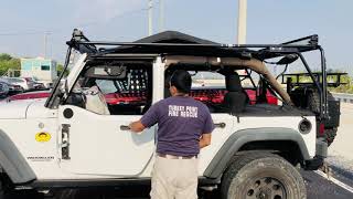 LOD Roof Rack 2.0 timed Soft Top ON JKU. Guess how long W 1 person.