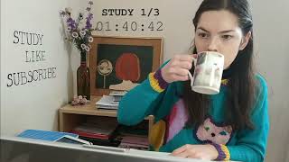 Study with me | 6 hours | 110/10 pomodoros | Rain sounds