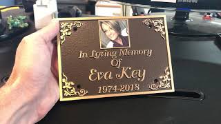 Review of a raised letter bronze casting with full color photo #12hourawards