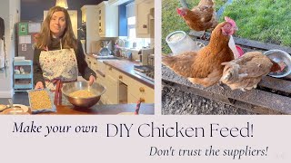 HOW TO MAKE HOMEMADE CHICKEN FEED FOR LAYERS  THE BEST DIY CHICKEN FEED  BACKYARD CHICKENS