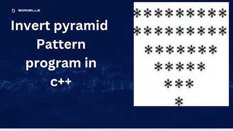 print Inverted Pyramid Pattern in C++ program #coding #video