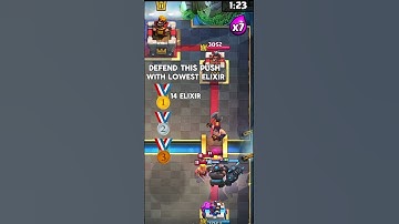 Defend this push with lowest elixir Pt.1
