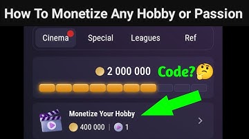 How to Monetize Any Hobby or Passion | TapSwap Video Code 23 Aug 2024