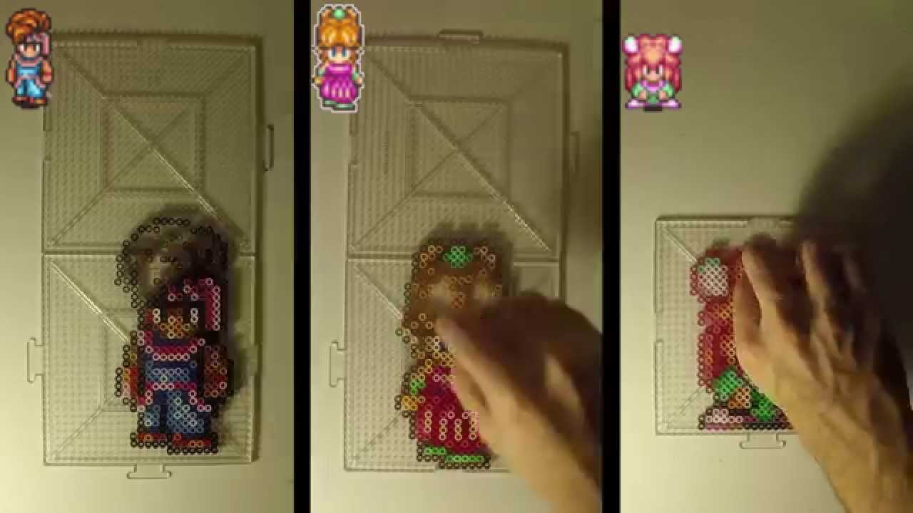 Secret of Mana Boy/Girl/Sprite Beadsprite Time Lapse