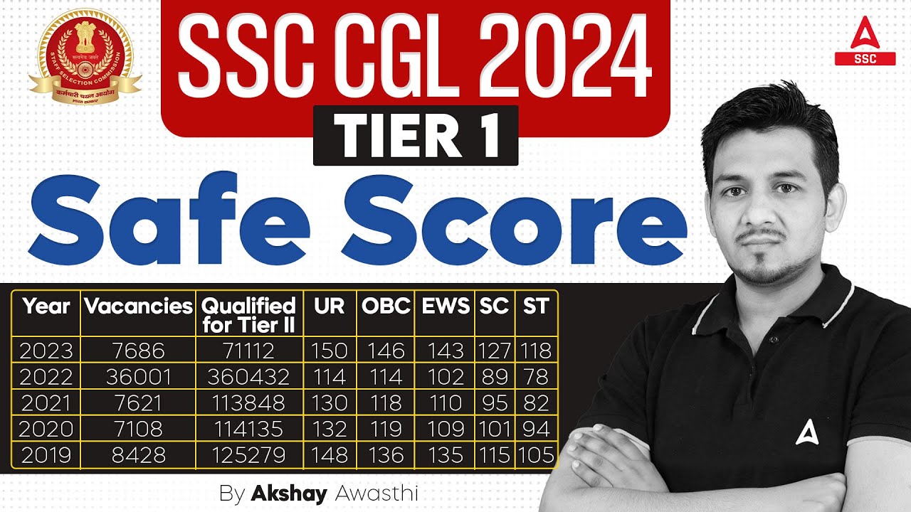 SSC CGL 2024 | SSC CGL Tier 1 Safe Score 2024 | Maths by Akshay Sir ...