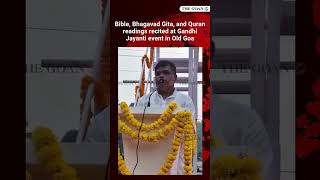 Bible, Bhagavad Gita, and Quran readings recited at Gandhi Jayanti event in Old Goa