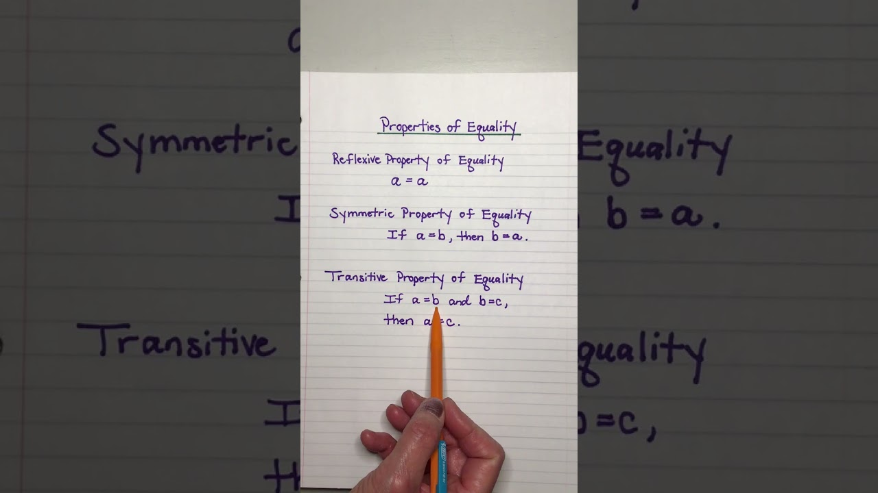 Properties of Equality and Congruence