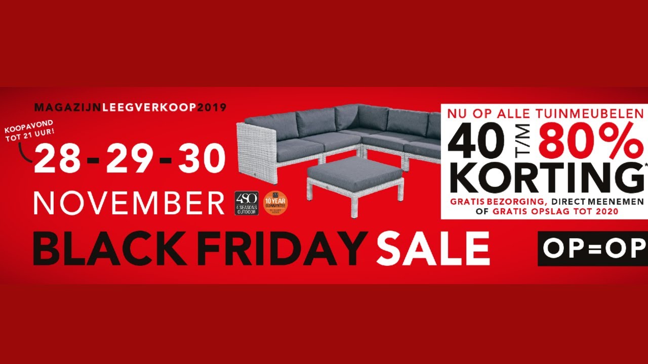 Goodwill Armstrong iets Black Friday 2019 aanbiedingen - boxspring | matras | tuinset | gasfles