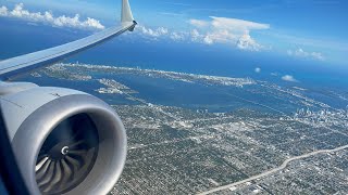 American Airlines Boeing 737 MAX 8 STUNNING Takeoff from Miami International Airport (MIA)