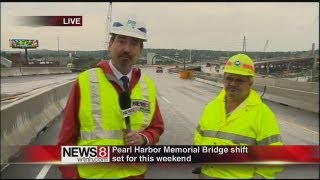 Traffic shift on I-95 S on Q bridge tonight
