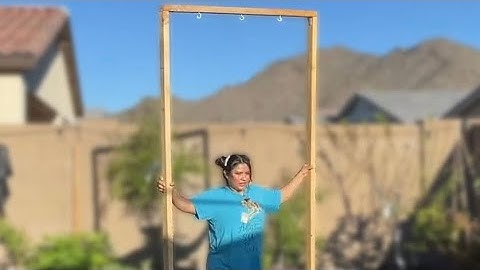 DIY Garden Wall Trellis! My Easiest Small Space Project Ever