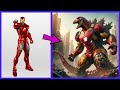 Avengers but godzilla vengers  all characters marvel  dc 2024