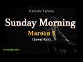 Sunday Morning (Lower Key) - by Maroon 5 (Karaoke Version)